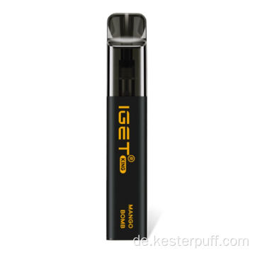 Original Iget King Disposable Vape Device Iced Traube